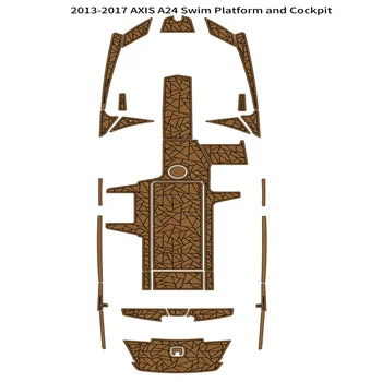 2013-2017 AXIS A24 Платформа для плавания, коврик для кокпита, коврик для пола из пеноматериала EVA, тиковая палуба, коврик для пола