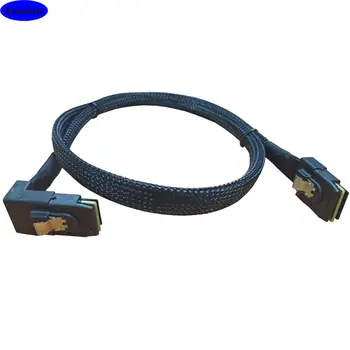 Высокоскоростной соединительный кабель для сервера MINI SAS SFF-8087 на 90 градусов SAS SFF-8087