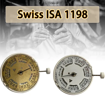 Кварцевый часовой механизм ISA 1198 с батареей 927 для швейцарских кварцевых часовых механизмов ISA 1198, запасные части для часовых механизмов