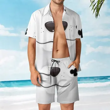 Мужской пляжный костюм Далматинца, 2 предмета, брючный костюм высшего Качества, Забавный графический