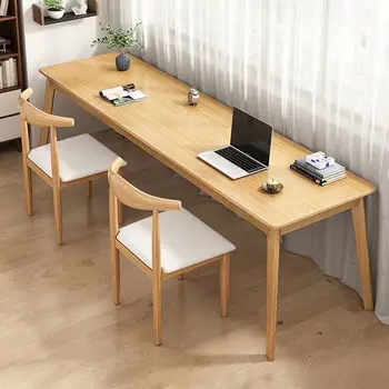 Официальный Новый настенный стол Aoliviya, Узкий стол, Верстак, Двойной стол, Компьютерный стол, Ножка из массива дерева, Окно