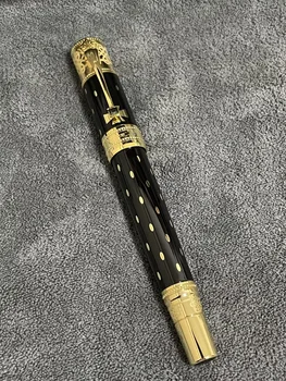 Шариковая ручка Elizabeth из черного металла с рельефом MP Limited Edition, Деловая офисная ручка для письма